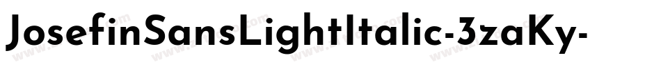 JosefinSansLightItalic-3zaKy字体转换