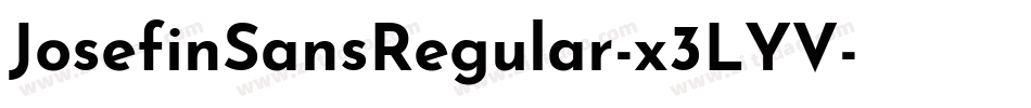 JosefinSansRegular-x3LYV字体转换
