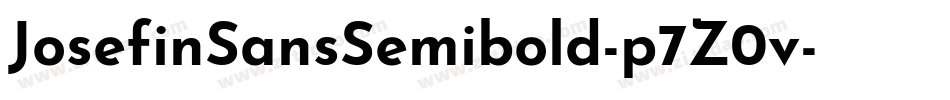 JosefinSansSemibold-p7Z0v字体转换