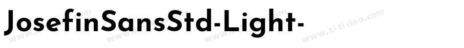JosefinSansStd-Light字体转换