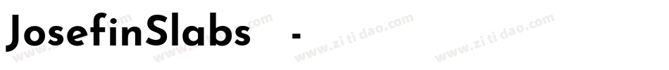 JosefinSlabs转换器字体转换