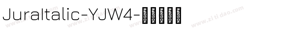 JuraItalic-YJW4字体转换