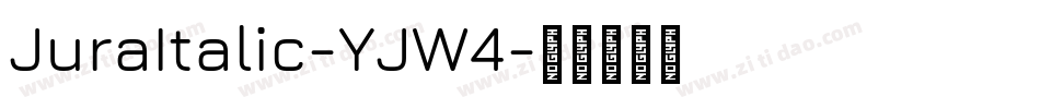 JuraItalic-YJW4字体转换