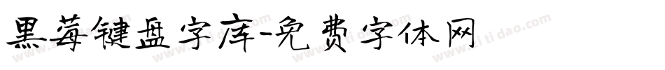 黑莓键盘字库字体转换