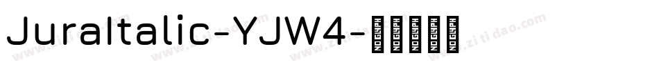 JuraItalic-YJW4字体转换