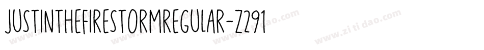 JustInTheFirestormRegular-z291字体转换