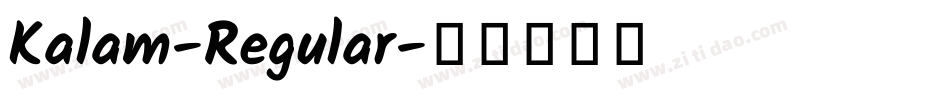 Kalam-Regular字体转换
