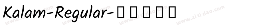 Kalam-Regular字体转换