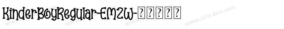 KinderBoyRegular-EMZW字体转换