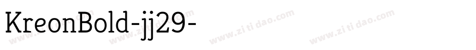 KreonBold-jj29字体转换