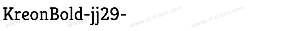 KreonBold-jj29字体转换