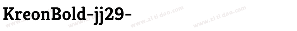 KreonBold-jj29字体转换