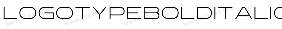LogotypeBoldItalic-eXEO字体转换