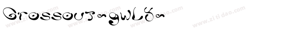 Grossout-gwLY字体转换