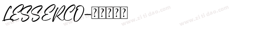 LESSERCO字体转换