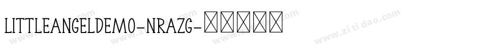 LittleAngelDemo-nRAzg字体转换