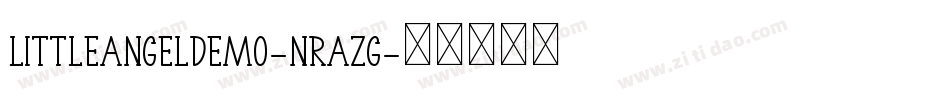 LittleAngelDemo-nRAzg字体转换