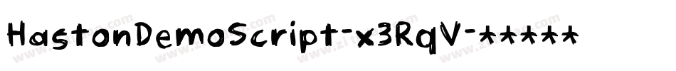 HastonDemoScript-x3RqV字体转换