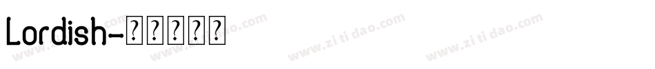 Lordish字体转换