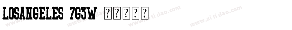 LosAngeles-7g3w字体转换