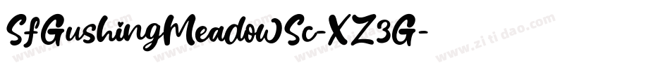 SfGushingMeadowSc-XZ3G字体转换