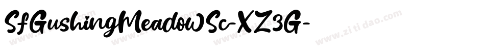 SfGushingMeadowSc-XZ3G字体转换
