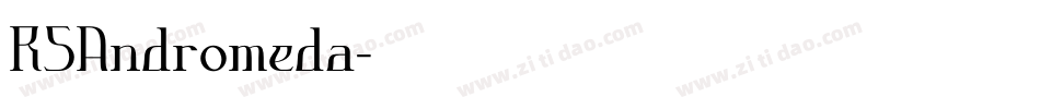 RSAndromeda字体转换