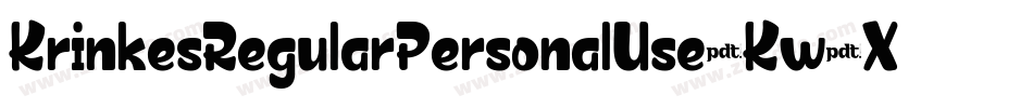 KrinkesRegularPersonalUse-Kw0X字体转换