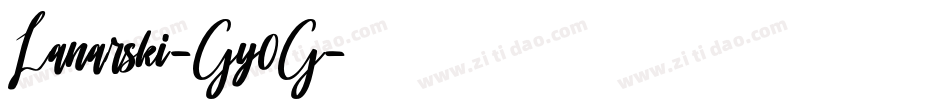 Lanarski-Gy0G字体转换