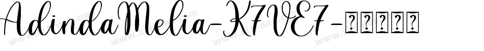 AdindaMelia-K7VE7字体转换