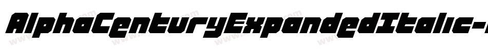 AlphaCenturyExpandedItalic-L3OKn字体转换