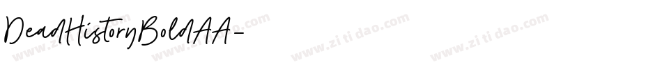DeadHistoryBoldAA字体转换