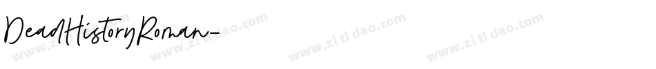 DeadHistoryRoman字体转换