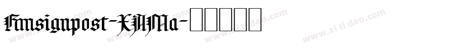 Rmsignpost-XAMa字体转换
