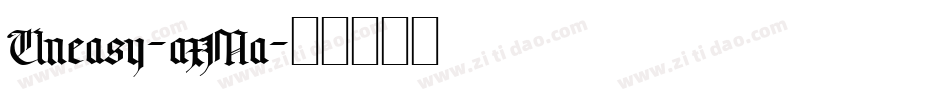 Uneasy-axMa字体转换