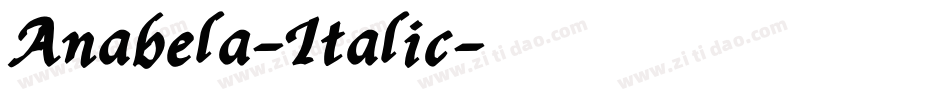 Anabela-Italic字体转换