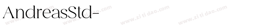 AndreasStd字体转换
