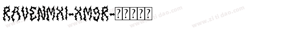 RavenMxi-xM9r字体转换