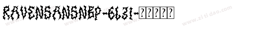 RavenSansNbp-6L31字体转换