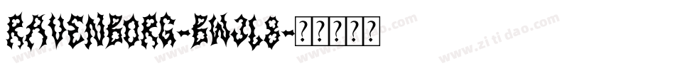 Ravenborg-BWjl8字体转换