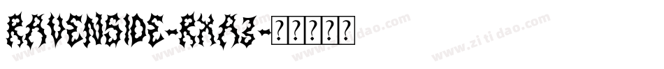 Ravenside-Rxa3字体转换