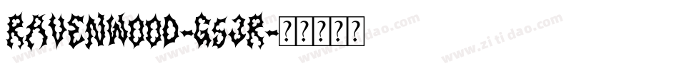 Ravenwood-g5JR字体转换