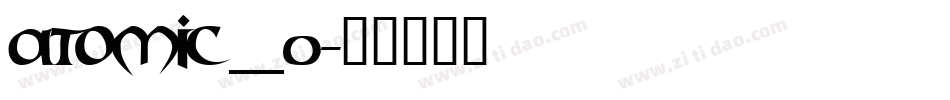 ATOMIC__0字体转换