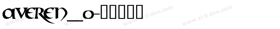 AVEREN__0字体转换