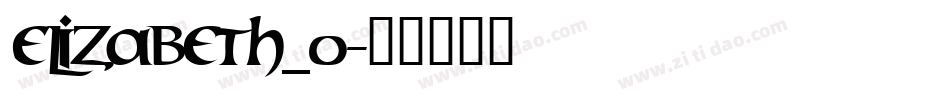 Elizabeth_0字体转换