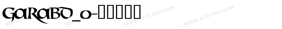 GARABD_0字体转换