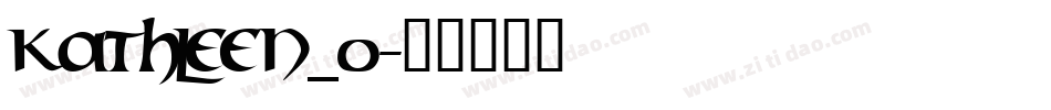 Kathleen_0字体转换