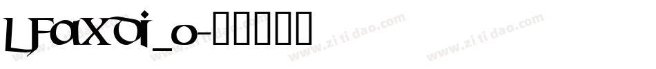 LFAXDI_0字体转换