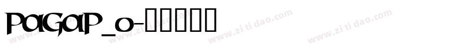 PAGAP_0字体转换