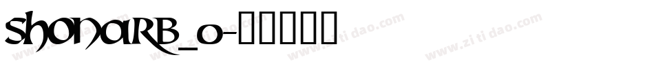 Shonarb_0字体转换